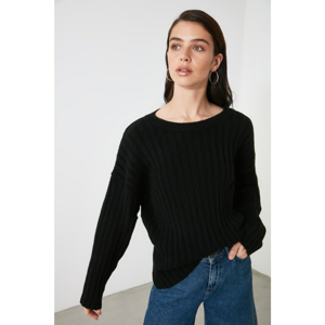 Trendyol Black Bike Collar Knitwear Sweater