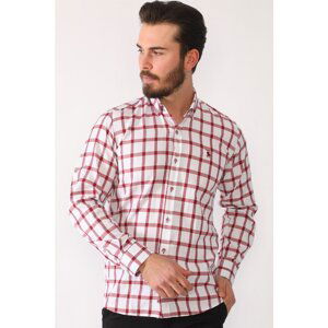 G649 DEWBERRY MEN'S SHIRT-BURGUNDY