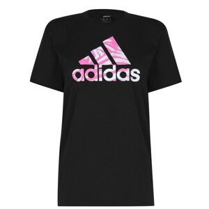 Adidas Zebra Logo T Shirt Womens