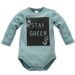 Pinokio Kids's Stay Green Longsleeve Bodysuit Turquoise