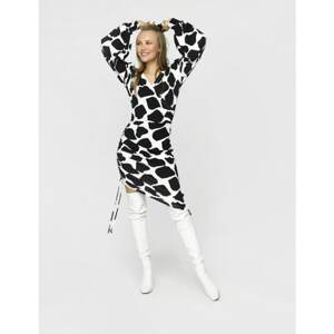 Madnezz Woman's Dress Patrycja Mad590 Black/White