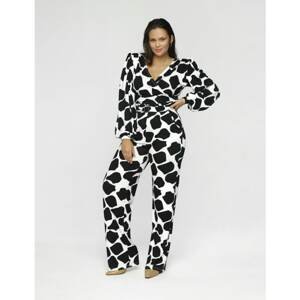 Madnezz Woman's Jumpsuit Helena Mad593 Black/White