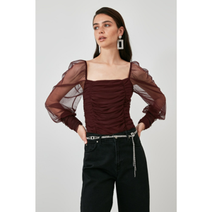 Trendyol Burgundy Assynx Body