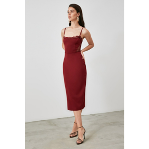 Trendyol Burgundy Lace Detailed Dress