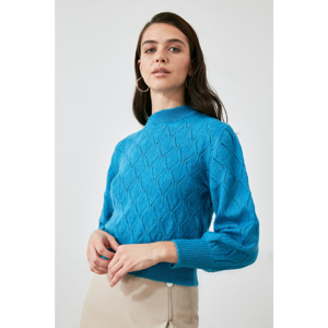 Trendyol Blue Ajur Knitwear Sweater
