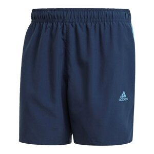 Adidas Short-Length Colorblock 3-Stripes Swim Shorts male