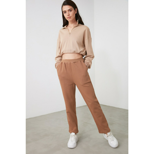 Trendyol Camel Textured Knitted Tracksuit bottom