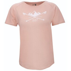 APELVIKEN - women's T-shirt with neck sleeves - Coral