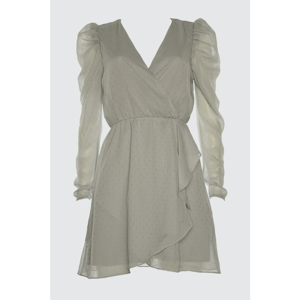 Trendyol Grey Fabric Featured Dress