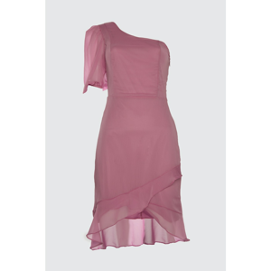 Trendyol Pink One Sleeve Dress