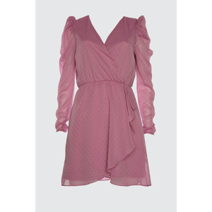 Trendyol Pink Fabric Featured Dress