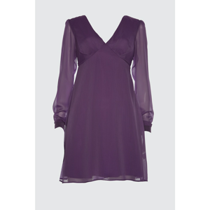 Trendyol Purple Back Detailed Dress