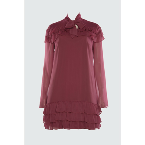 Trendyol Rose Dry Frilled Dress