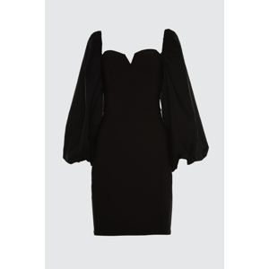 Dámske šaty Trendyol TPRSS21EL0192/BLACK