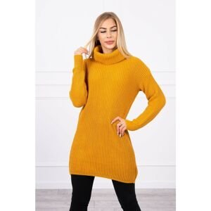 Sweater with golf mustard