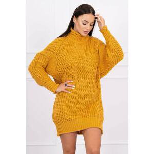 Sweater Turtleneck dress mustard
