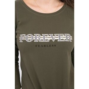Blouse with print Forever khaki S/M - L/XL