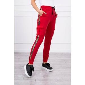 Cargo trousers red