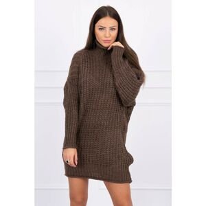 Sweater Turtleneck dress brown