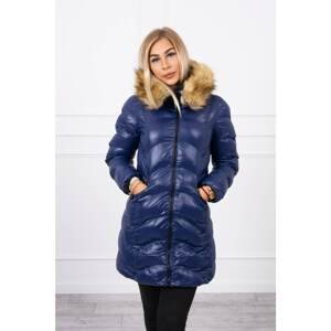 Quilted jacket navy blue