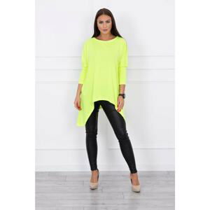 Blouse oversize yellow neon color