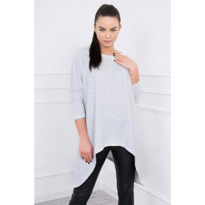 Oversize blouse light grey