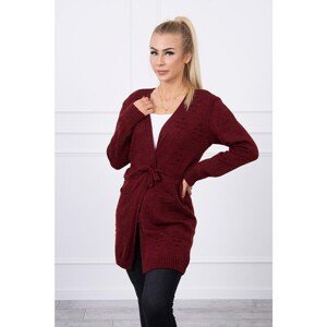 Sweater with delicate pressings burgundy