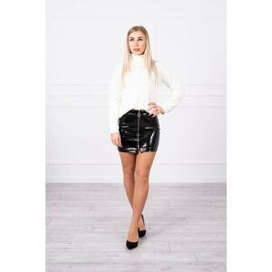 Double-layer skirt with express black