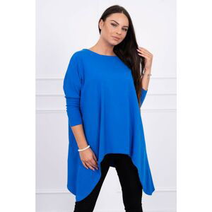 Blouse oversize purple-blue