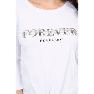 Blouse with print Forever white S/M - L/XL