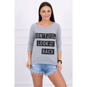 A blouse - Don't Look Back, gray melange