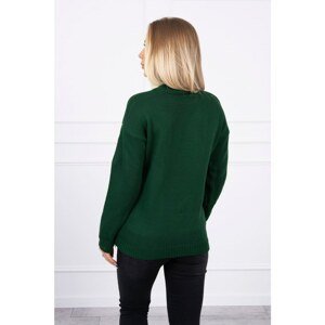 Sweater with a turtleneck green