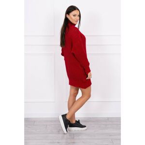 Sweater Turtleneck dress red