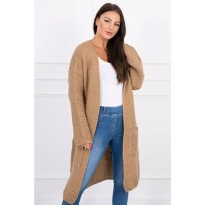 Sweater Cardigan with pockets camel