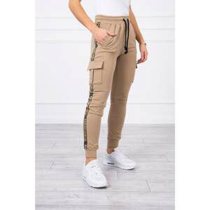 Pants cargo camel