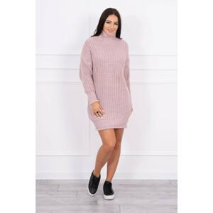 Sweater Turtleneck dress powdered pink