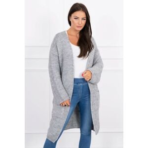 Sweater Cardigan with pockets gray