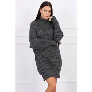 Sweater Turtleneck dress graphite
