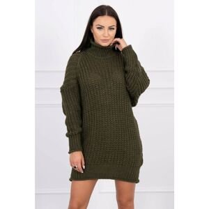 Sweater Turtleneck dress khaki