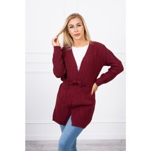 Striped sweater burgundy