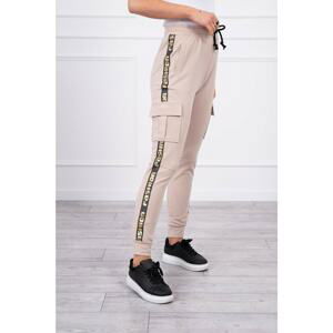 Pants cargo beige