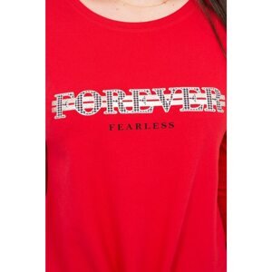 Blouse with print Forever red S/M - L/XL