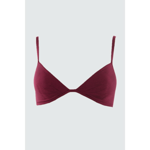 Trendyol Burgundy Triangle Bikini Top