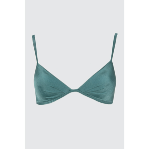 Trendyol Green Triangle Bikini Top