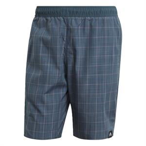 Adidas Check Swim Shorts Mens