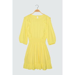 Trendyol Yellow Flywheel Dress