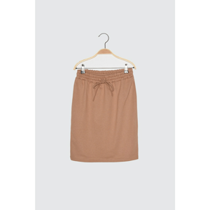 Trendyol Camel Knitted Skirt