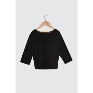Trendyol Black Assynx Knitted Blouse