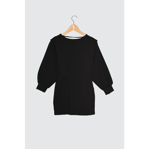 Trendyol Black Back Tied Knitted Dress