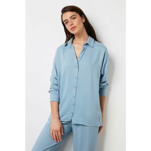 Trendyol Blue Basic Shirt